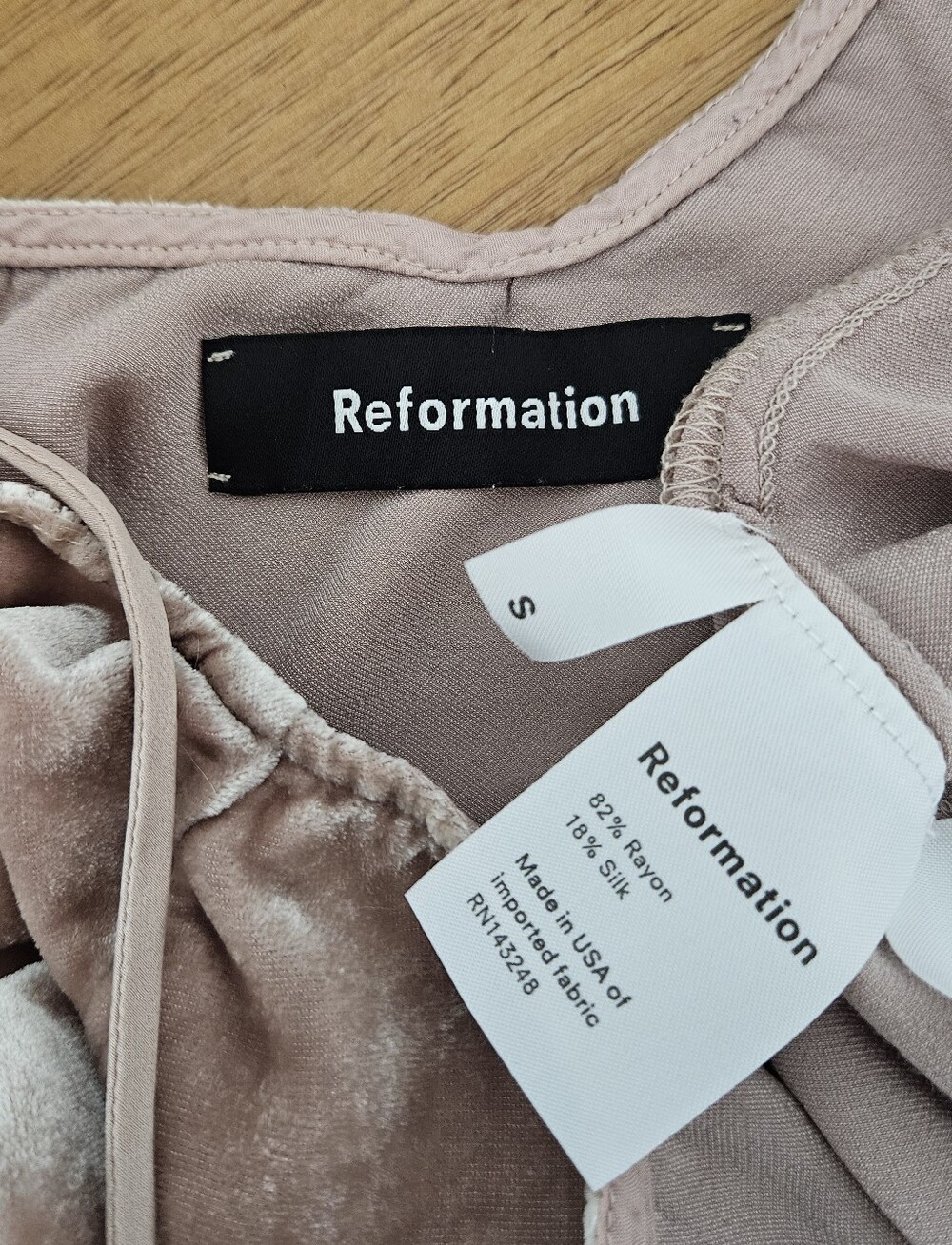 reformation blush velvet grunge goth whimsigoth boho indie urban tank cami top - Picture 6 of 8
